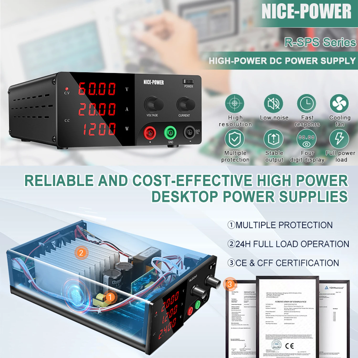 30V 30A Lab Bench Power Source - High Power 60V 20A Bench Power Supply review and price